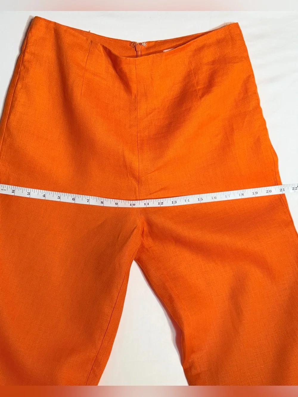 Reformation Liam Linen Pant Citrus Scallop Hem Linen Pants Size 6